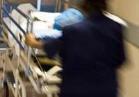 Patient on a gurney